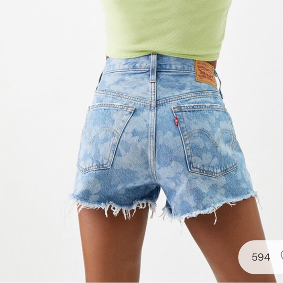 LEVIS 501 High Rise Shorts NWT - Picture 3 of 15